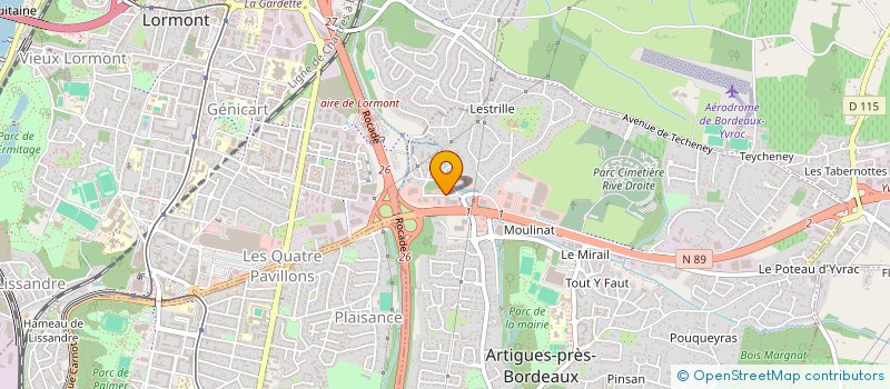 localisation de l'entreprise CESO  ARTIGUES-PRES-BORDEAUX