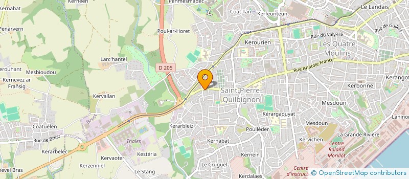 localisation de l'entreprise CESOR  BREST