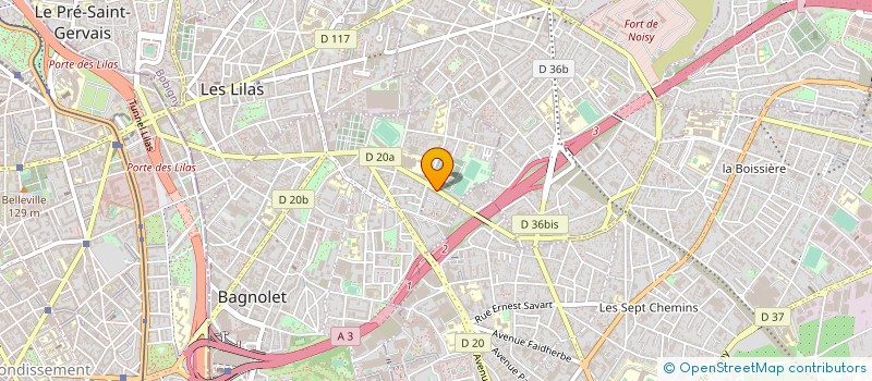 localisation de l'entreprise CESP à BAGNOLET