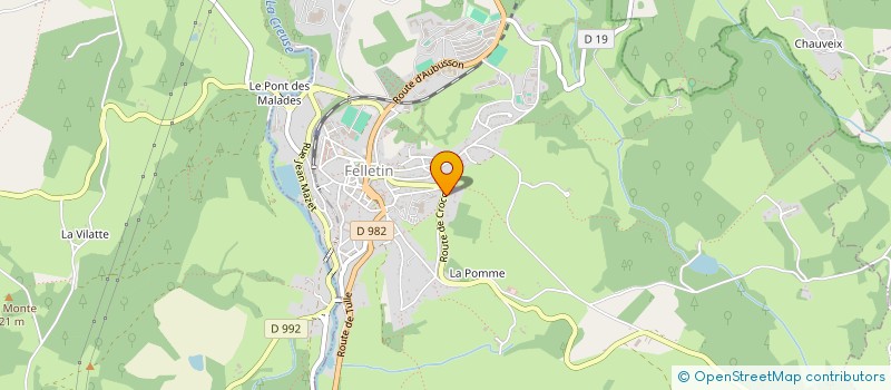 localisation de l'entreprise CESPI à FELLETIN