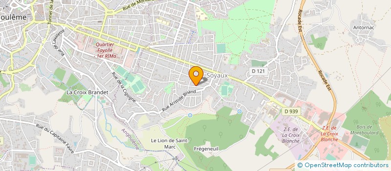 localisation de l'entreprise CESSAC CHRISTOPHE - GARAGE CHEDOUTEAU à SOYAUX