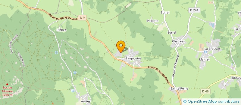 localisation de l'entreprise CESSIECQ RAPHAEL PLOMBERIE CHAUFFAGE  RETOURNAC