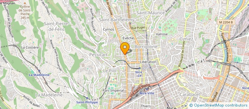 localisation de l'entreprise CESSOLE 15 à NICE