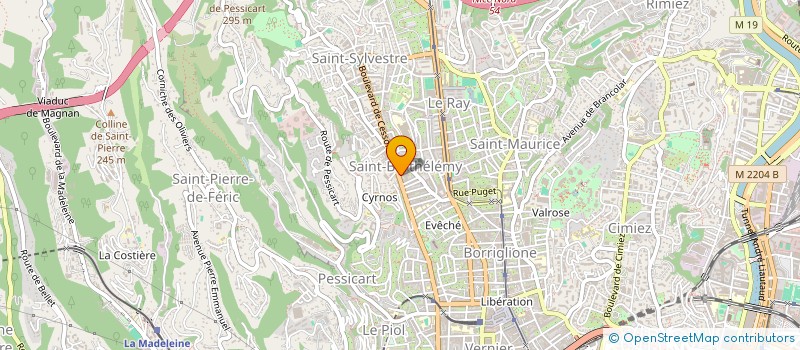 localisation de l'entreprise CESSOLE PRIMEURS à NICE