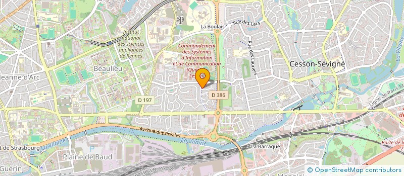 localisation de l'entreprise CESSON 1 à CESSON-SEVIGNE