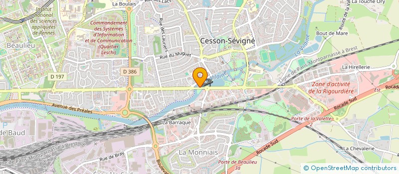 localisation de l'entreprise CESSON EAUX VIVES  CESSON-SEVIGNE