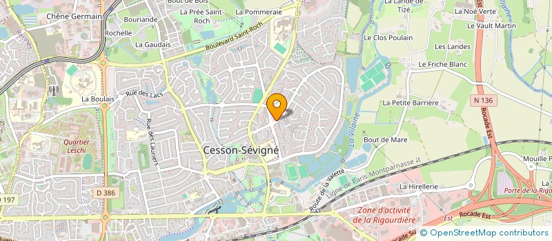 localisation de l'entreprise CESSON FOOD à CESSON-SEVIGNE