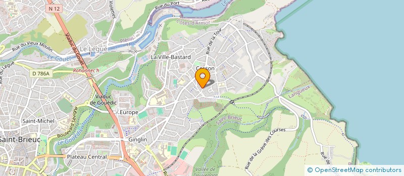 localisation de l'entreprise CESSON PNEUS à SAINT-BRIEUC