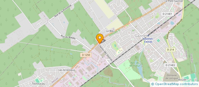 localisation de l'entreprise CESTAS EXPANSION  BEYCHAC-ET-CAILLAU