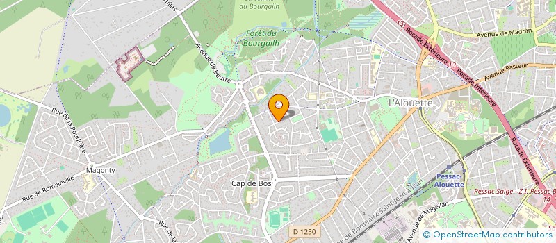 localisation de l'entreprise CESTAS INVEST  PESSAC