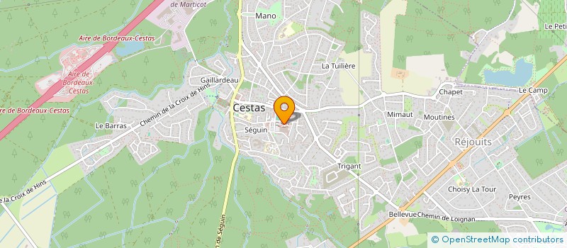 localisation de l'entreprise CESTAS OPTIQUE à CESTAS