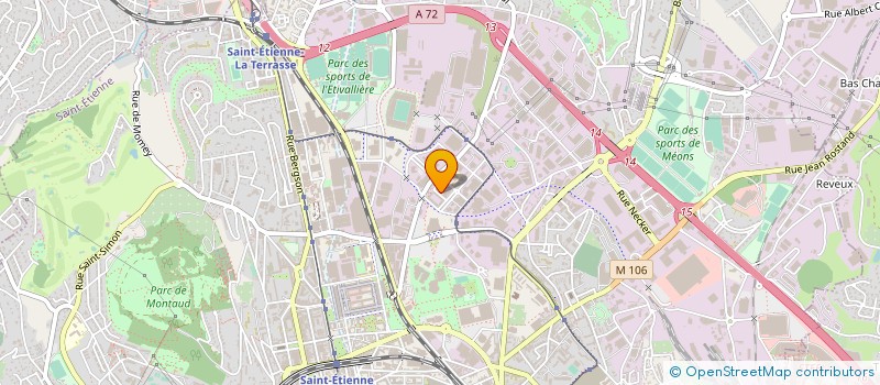 localisation de l'entreprise CESTIA à SAINT-ETIENNE