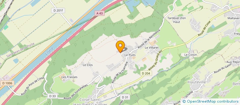 localisation de l'entreprise CESTJU  COISE-SAINT-JEAN-PIED-GAUTHIER