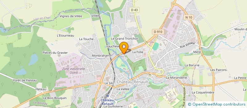 localisation de l'entreprise CESVRE à NEUVILLE-SUR-BRENNE