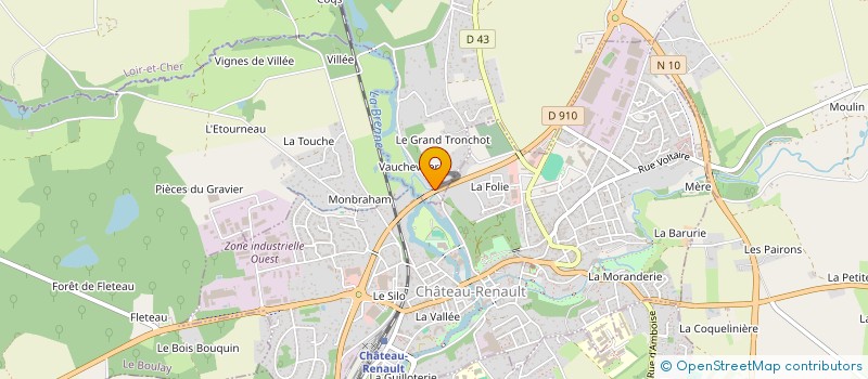 localisation de l'entreprise CESVRE à NEUVILLE-SUR-BRENNE
