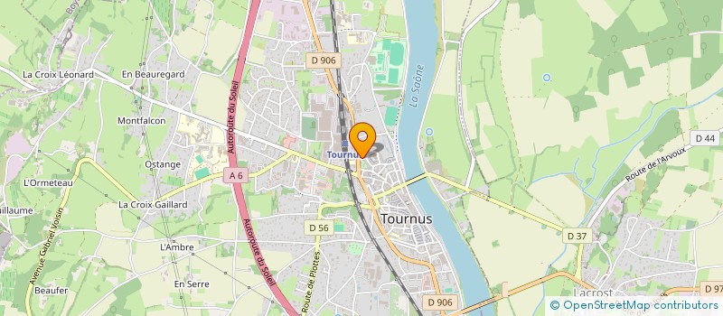 localisation de l'entreprise CESY  TOURNUS