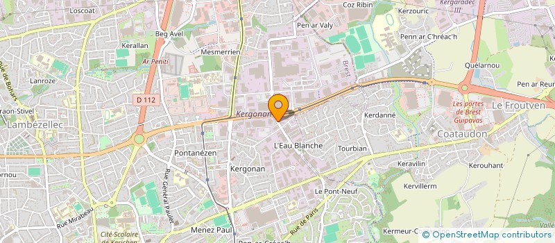 localisation de l'entreprise CET  BREST