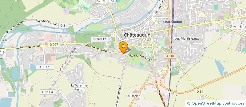localisation de l'entreprise CET AXEREAL NORD à CHATEAUDUN