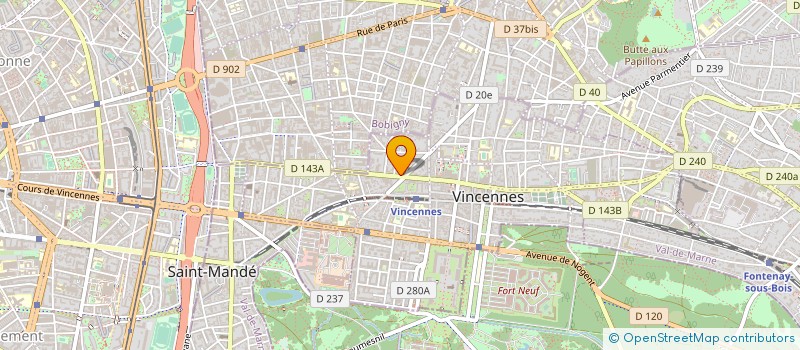 localisation de l'entreprise CET.BA à VINCENNES