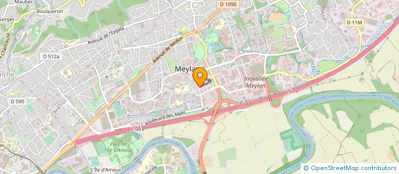 localisation de l'entreprise CET BATIMENT ET ENERGIE à MEYLAN