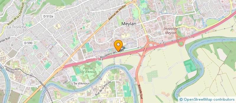 localisation de l'entreprise CET GRENOBLE  MEYLAN