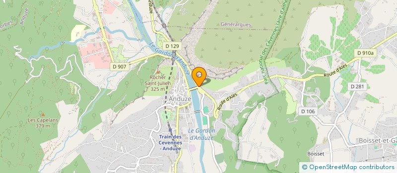 localisation de l'entreprise CETA à ANDUZE