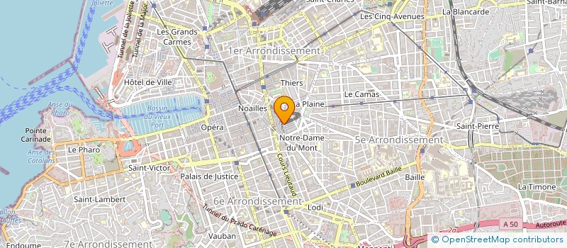 localisation de l'entreprise CETACE ASSOCIATION POUR L'ACTION SOCIALE CULTURELLE ET CINEMATOGRAPHIQUE à MARSEILLE