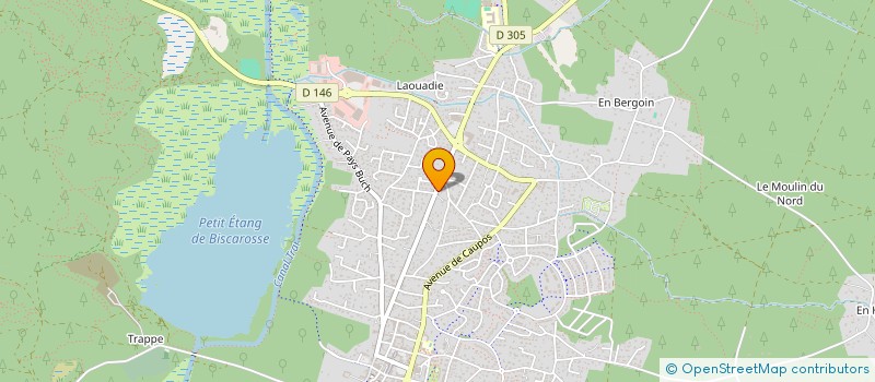 localisation de l'entreprise CETAMOI  BISCARROSSE