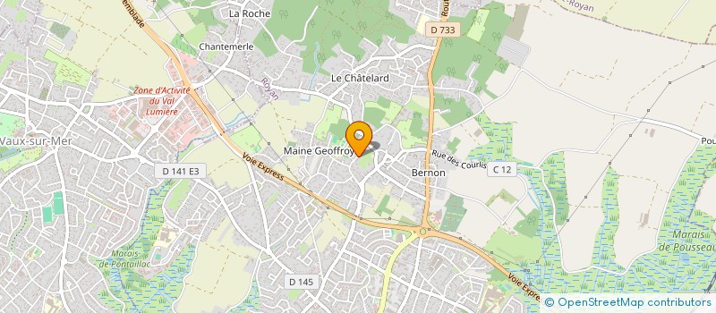 localisation de l'entreprise CETAP à ROYAN
