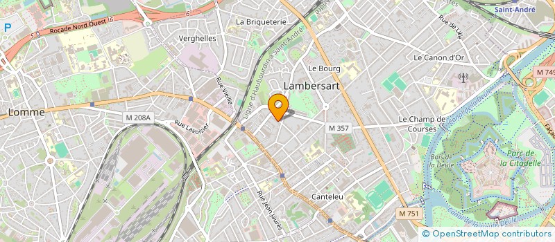 localisation de l'entreprise CETB BRICARD  LAMBERSART
