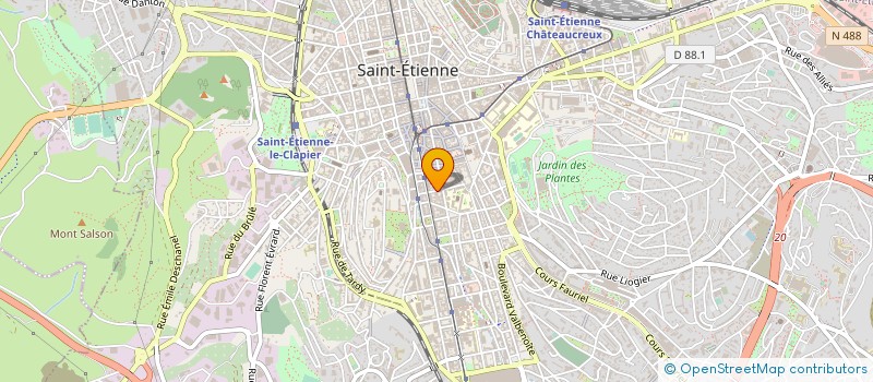 localisation de l'entreprise CETEB INGENIERIE à SAINT-ETIENNE