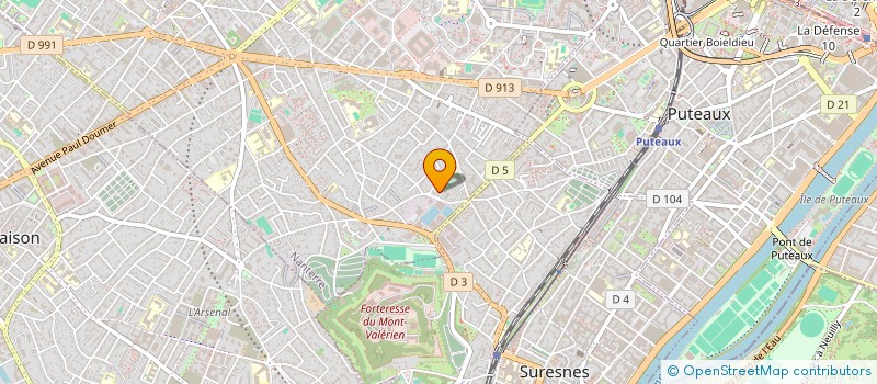 localisation de l'entreprise CETEC(CIE EUROP TELEPHON COMMUNICATIONS)  NANTERRE