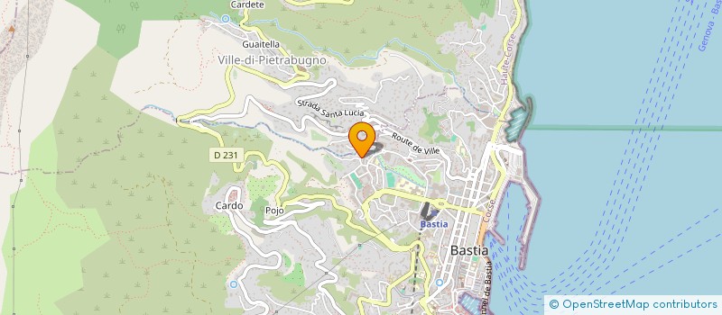 localisation de l'entreprise CETEC INGENIERIE ET CONSEIL à BASTIA