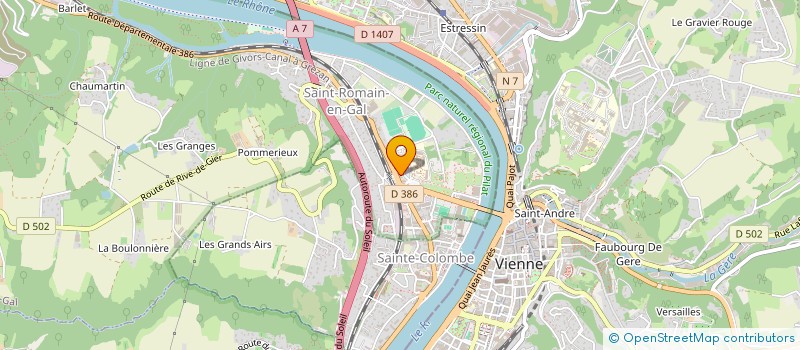 localisation de l'entreprise CETECH à VIENNE