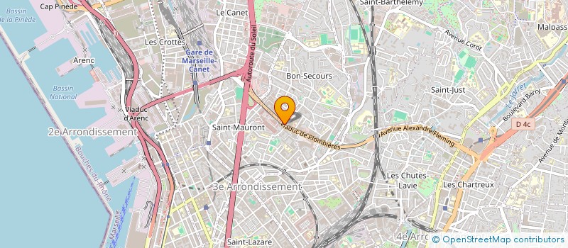 localisation de l'entreprise CETELEC à MARSEILLE