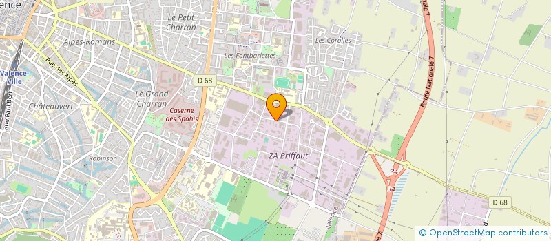 localisation de l'entreprise CETELIC DE LA VALLEE DU RHONE à VALENCE