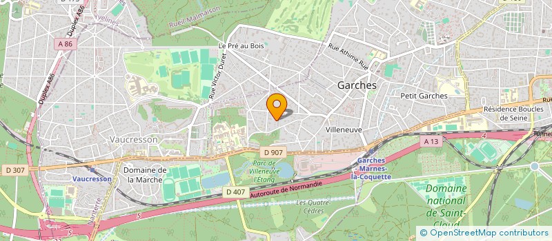 localisation de l'entreprise CETEX à GARCHES
