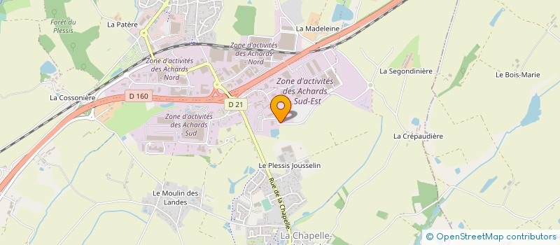 localisation de l'entreprise CETH CONCEPTION D'EQUIPEMENTS THERMIQUES à LES ACHARDS