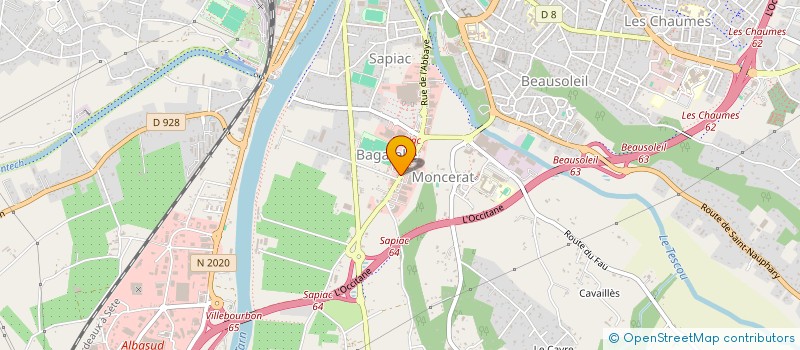 localisation de l'entreprise CETHAN à MONTAUBAN