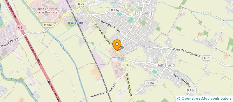 localisation de l'entreprise CETHI  ESCALQUENS