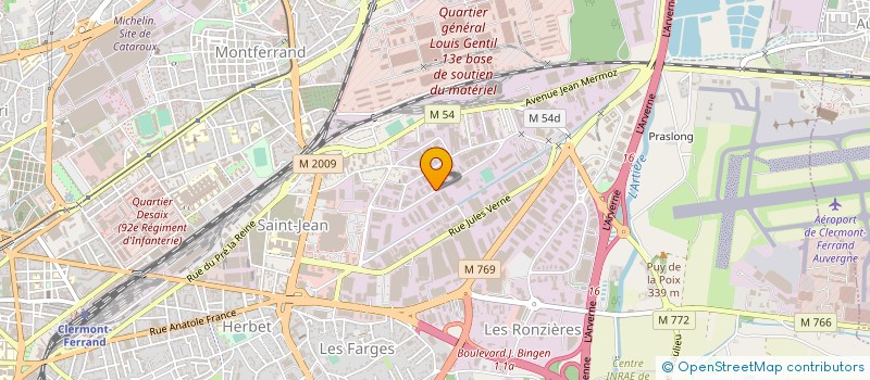 localisation de l'entreprise CETIB à CLERMONT-FERRAND