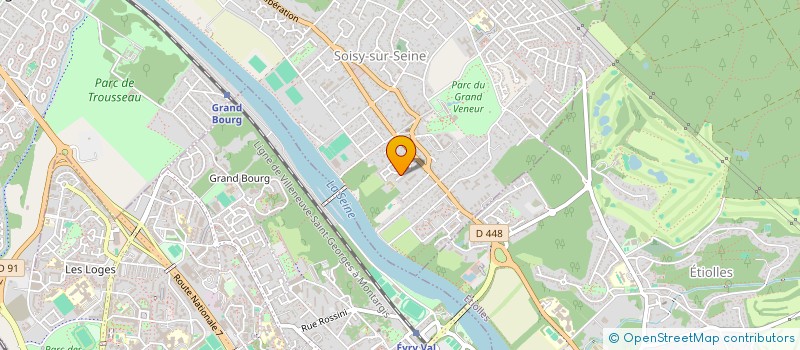 localisation de l'entreprise CETIB - CONSEILS, ETUDES TECHNIQUES & INGENIERIE DU BATIMENT à SOISY-SUR-SEINE