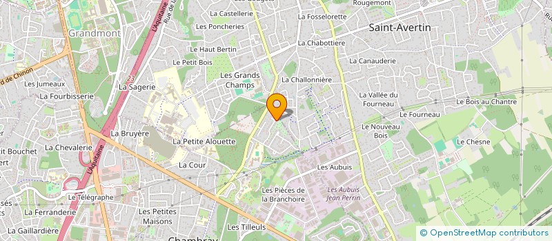 localisation de l'entreprise CETIDEC  CHAMBRAY-LES-TOURS