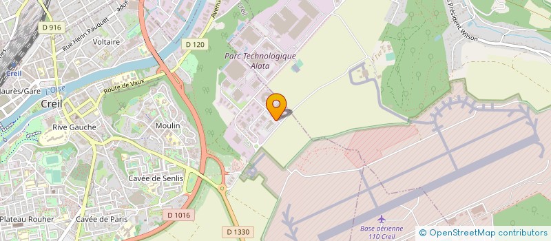 localisation de l'entreprise CETIF à CREIL
