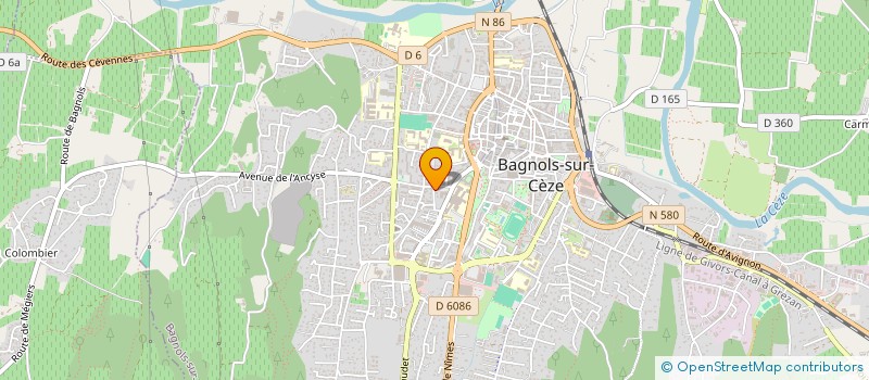 localisation de l'entreprise CETII à BAGNOLS-SUR-CEZE