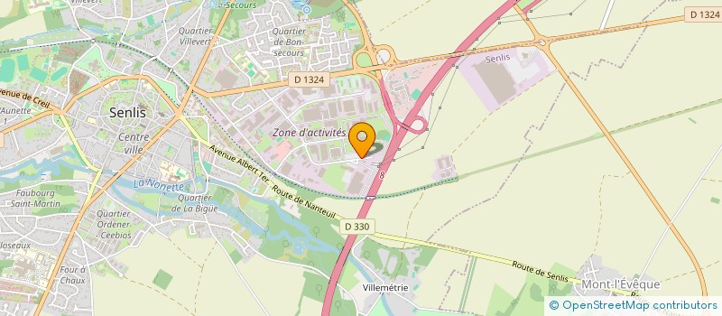 localisation de l'entreprise CETIM DEVELOPPEMENT à SENLIS
