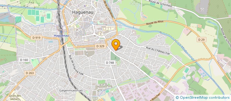 localisation de l'entreprise CETIN  HAGUENAU