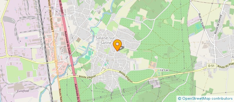 localisation de l'entreprise CETIN CARRELAGE  SALAISE-SUR-SANNE