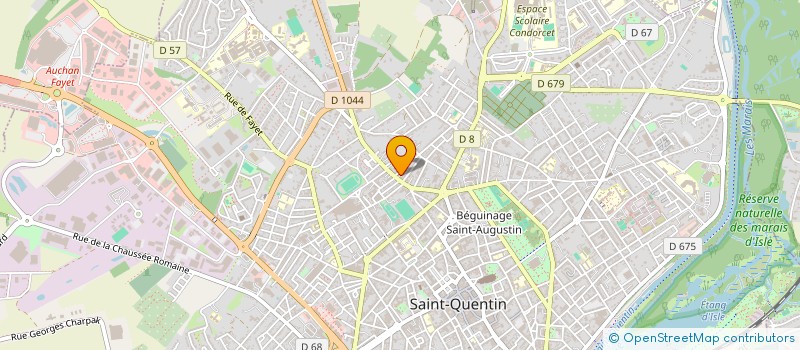 localisation de l'entreprise CETIN ENVIRONNEMENT à SAINT QUENTIN