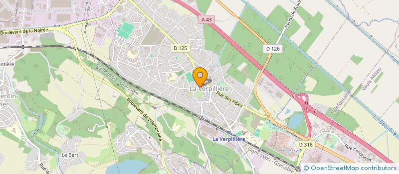 localisation de l'entreprise CETIN ERCAN  LA VERPILLIERE